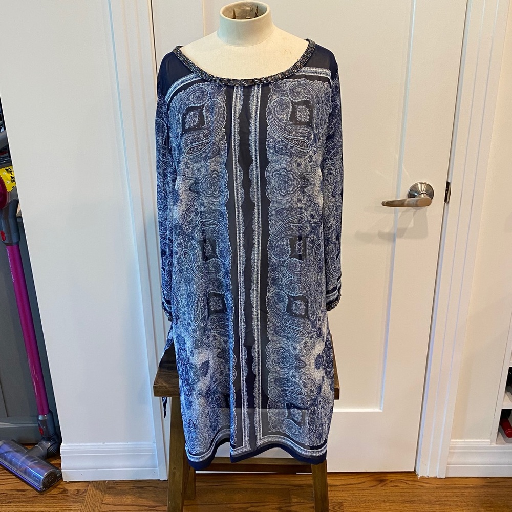 Chico’s Long Sheer Tunic Size 2